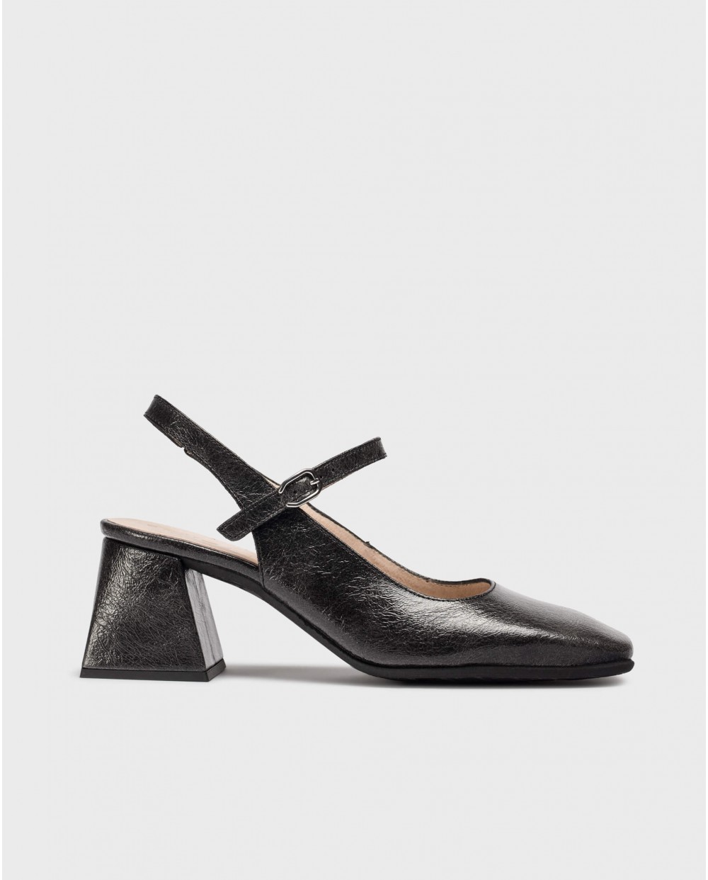 Wonders-Heels-Black JANE Slingback