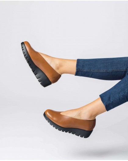 Wonders-Women shoes-Brown FLY Moccasin