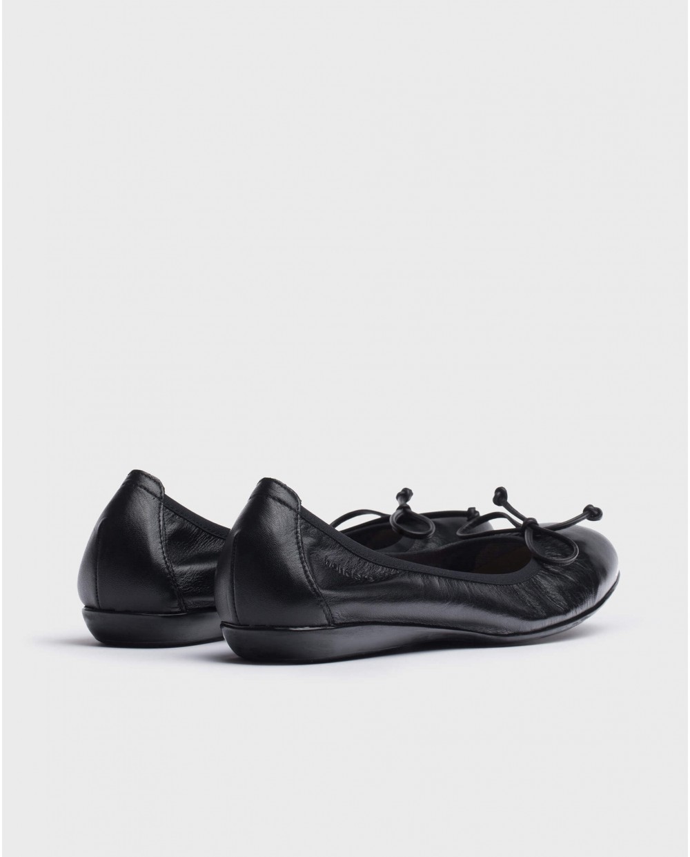 Wonders-Women shoes-Black Bo Ballet pump