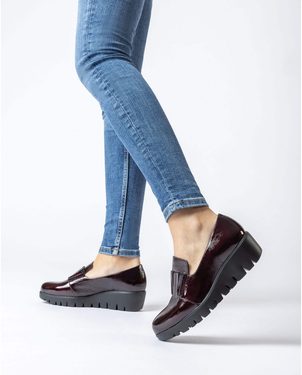 Wonders-Outlet-Burgundy Kanai Moccasin