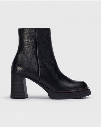 Wonders-Ankle Boots-Black Miera Ankle boot