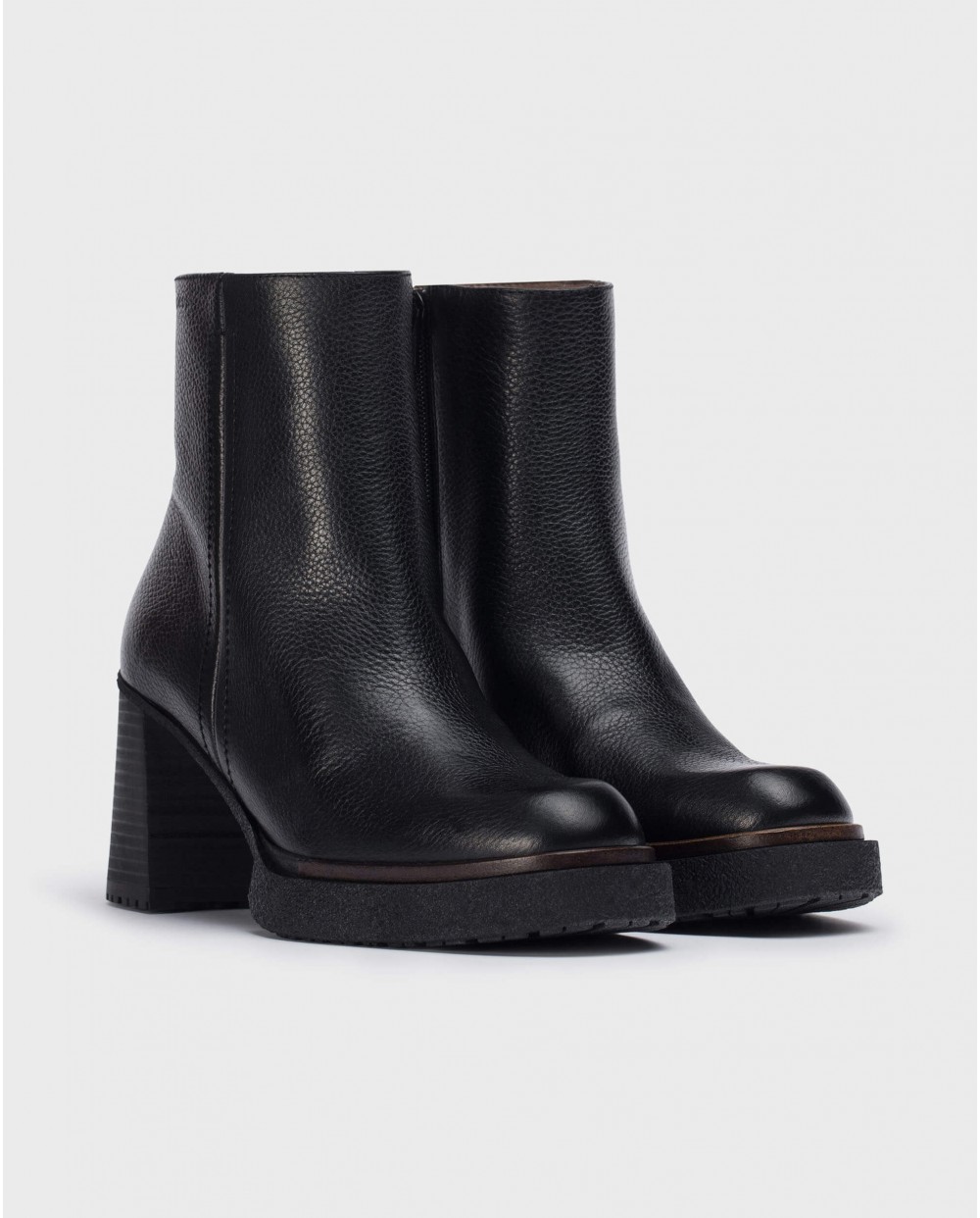 Wonders-Ankle Boots-Black Miera Ankle boot