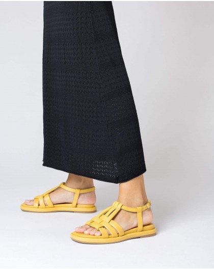 Wonders-Women shoes-Yellow LUNA Sandal