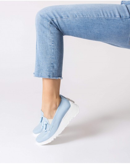 Wonders-Zapatos de mujer-Mocasín DANCE Azul