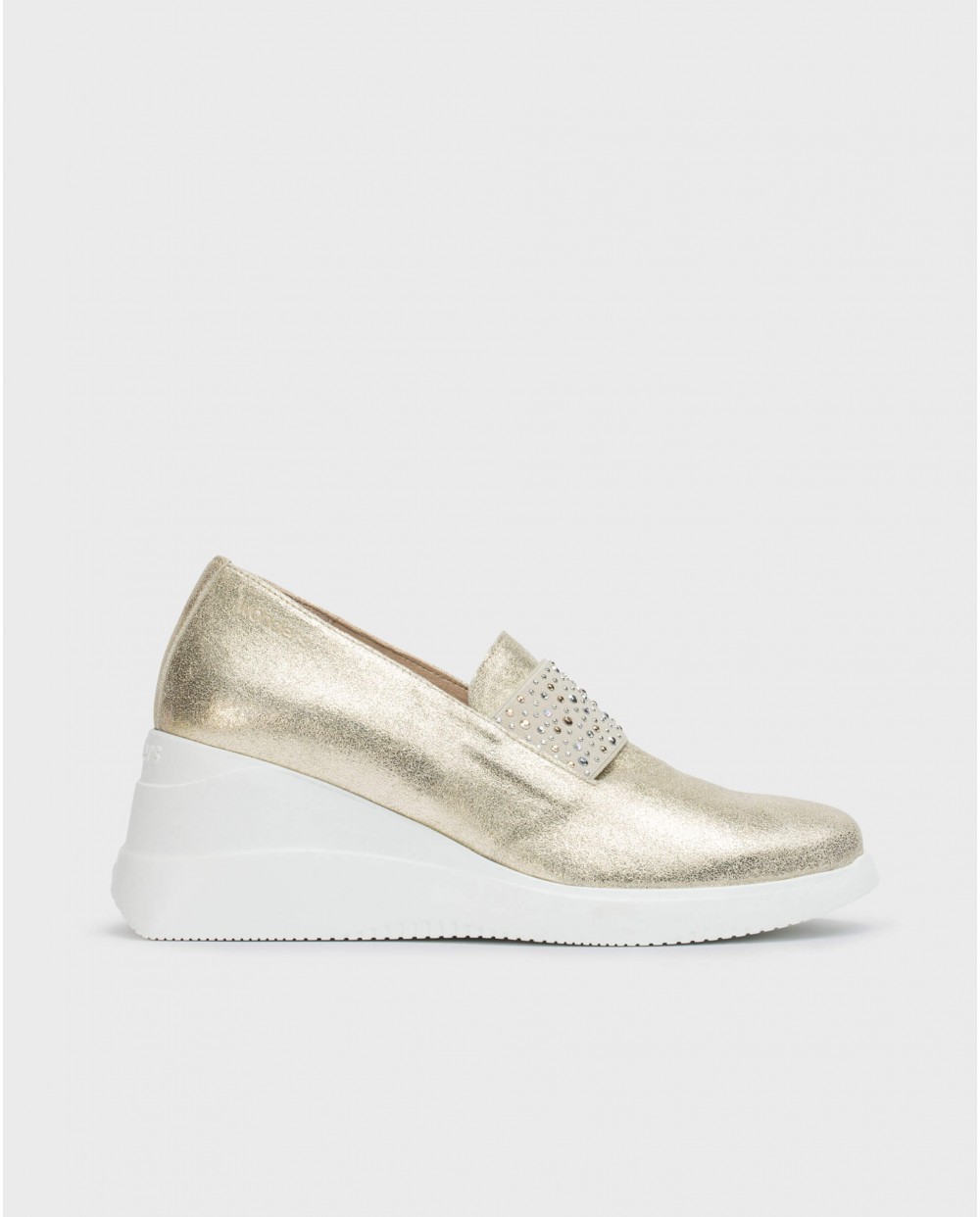 Wonders-Women shoes-Gold BONE Moccasin