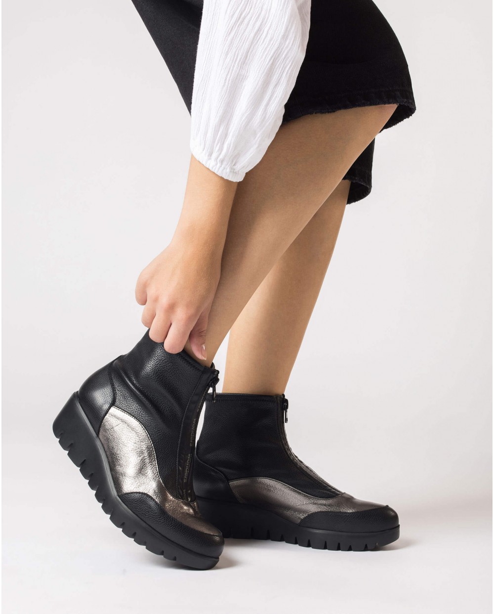 Wonders-Ankle Boots-Black SASHA Ankle boot