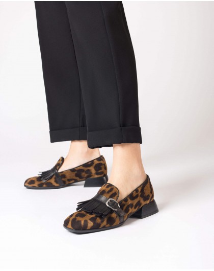 Wonders-Flat Shoes-Brown NUNU moccasin