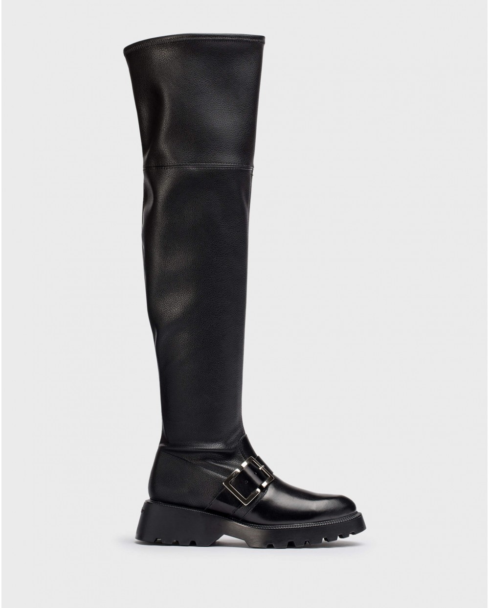 Wonders-Boots-Black Lycra boot