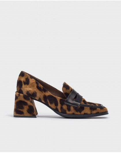 Wonders-Loafers and ballerines-Leopard FIODOR moccasin