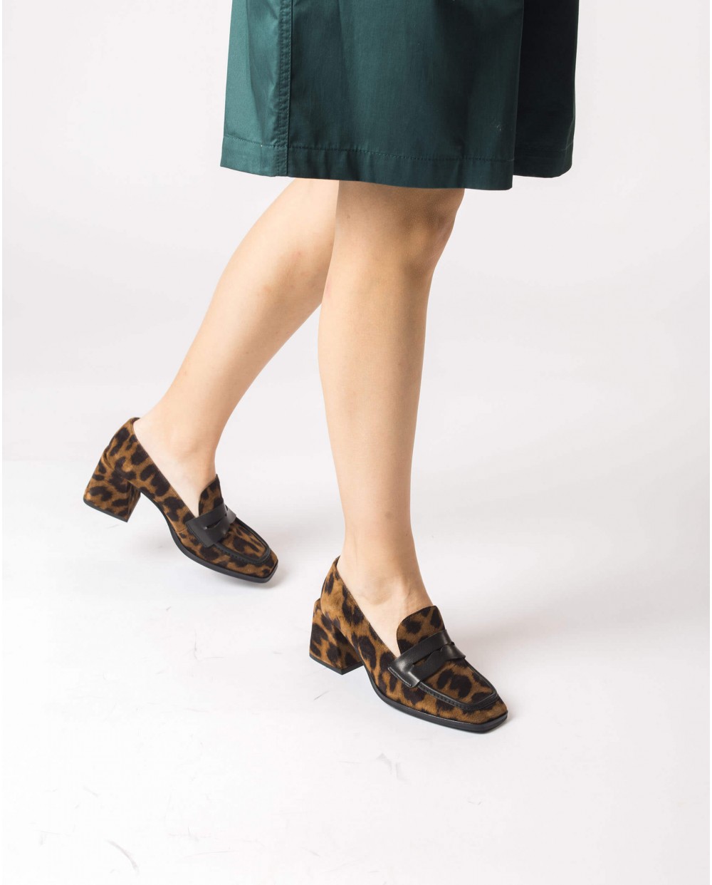 Wonders-Loafers and ballerines-Leopard FIODOR moccasin