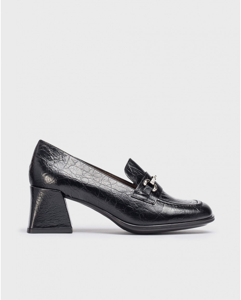 Wonders-Women shoes-Black CELIA Moccasin