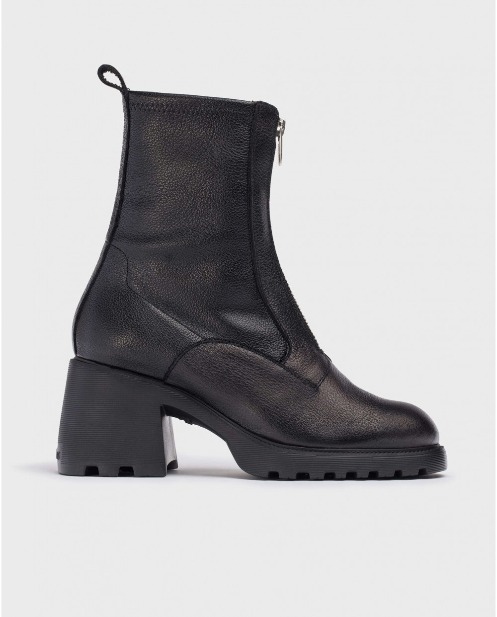 Wonders-Ankle Boots-Black KID Ankle Boot