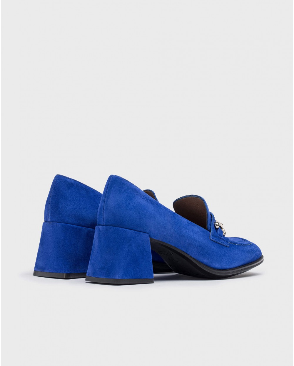 Wonders-Heels-Blue CELIA moccasin