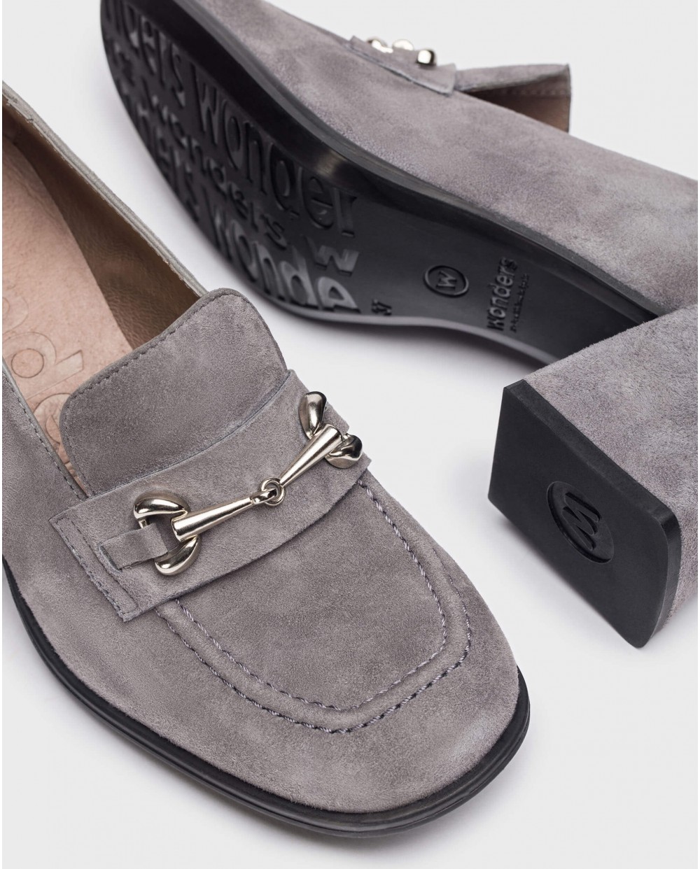 Wonders-Loafers and ballerines-Grey CELIA moccasin