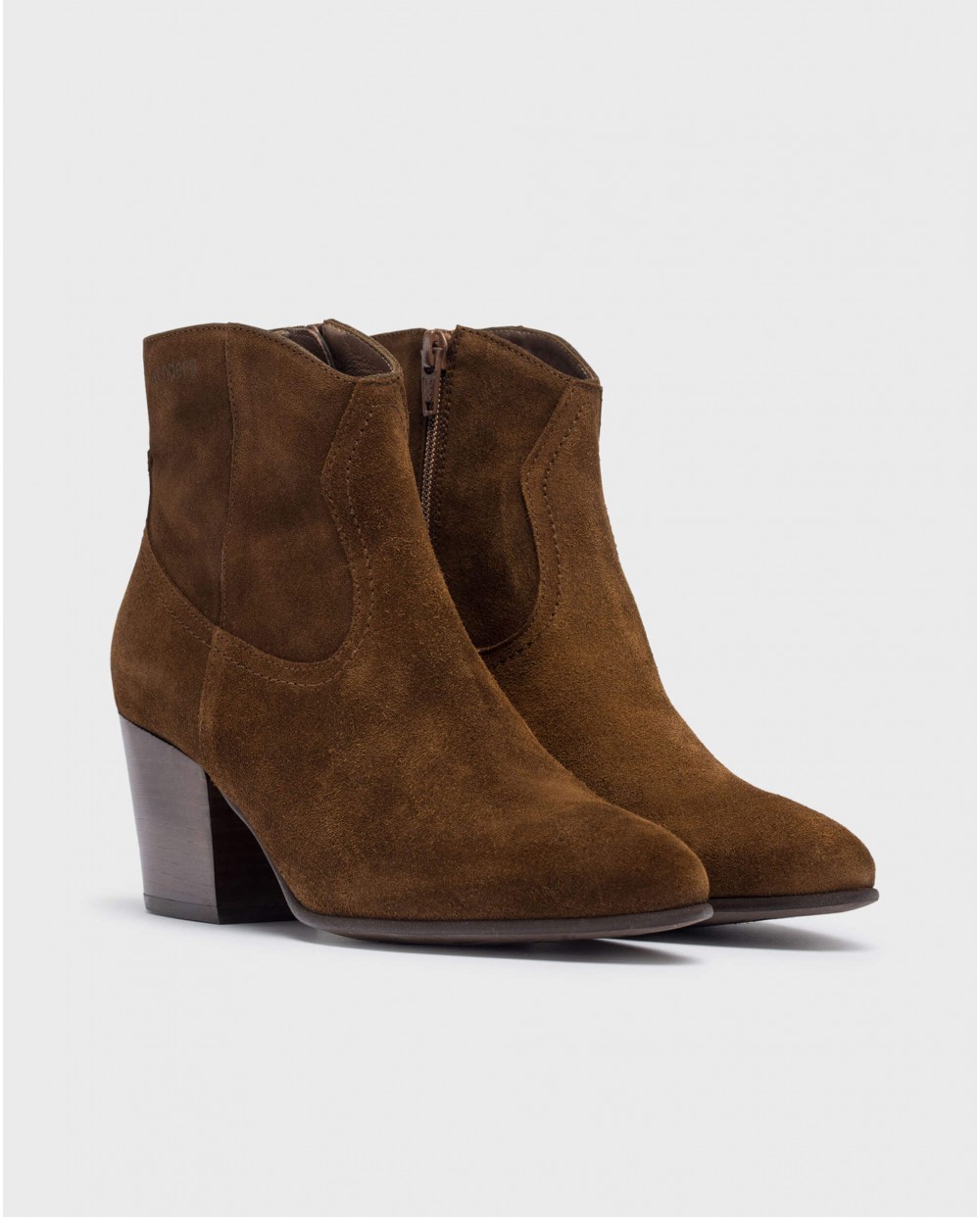 Wonders-Ankle Boots-Mocha CANE ankle boot