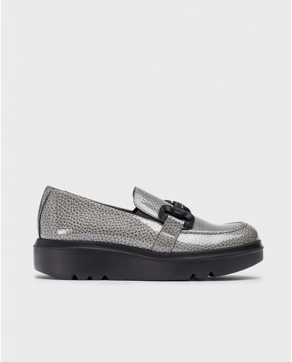 Wonders-Loafers-Grey MIRA moccasin