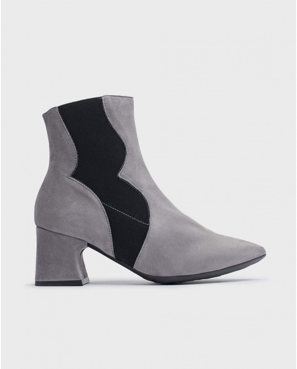 Wonders-Ankle Boots-Grey GLIT Ankle Boot