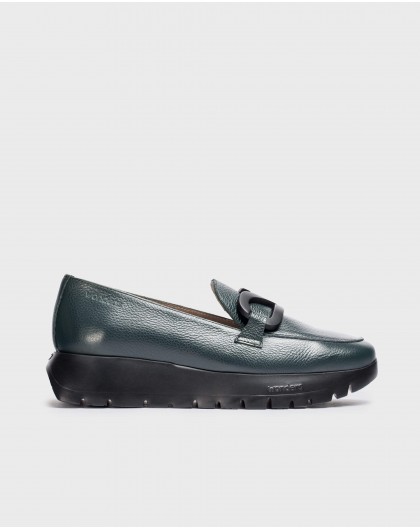 Wonders-Loafers-Green Rose loafer