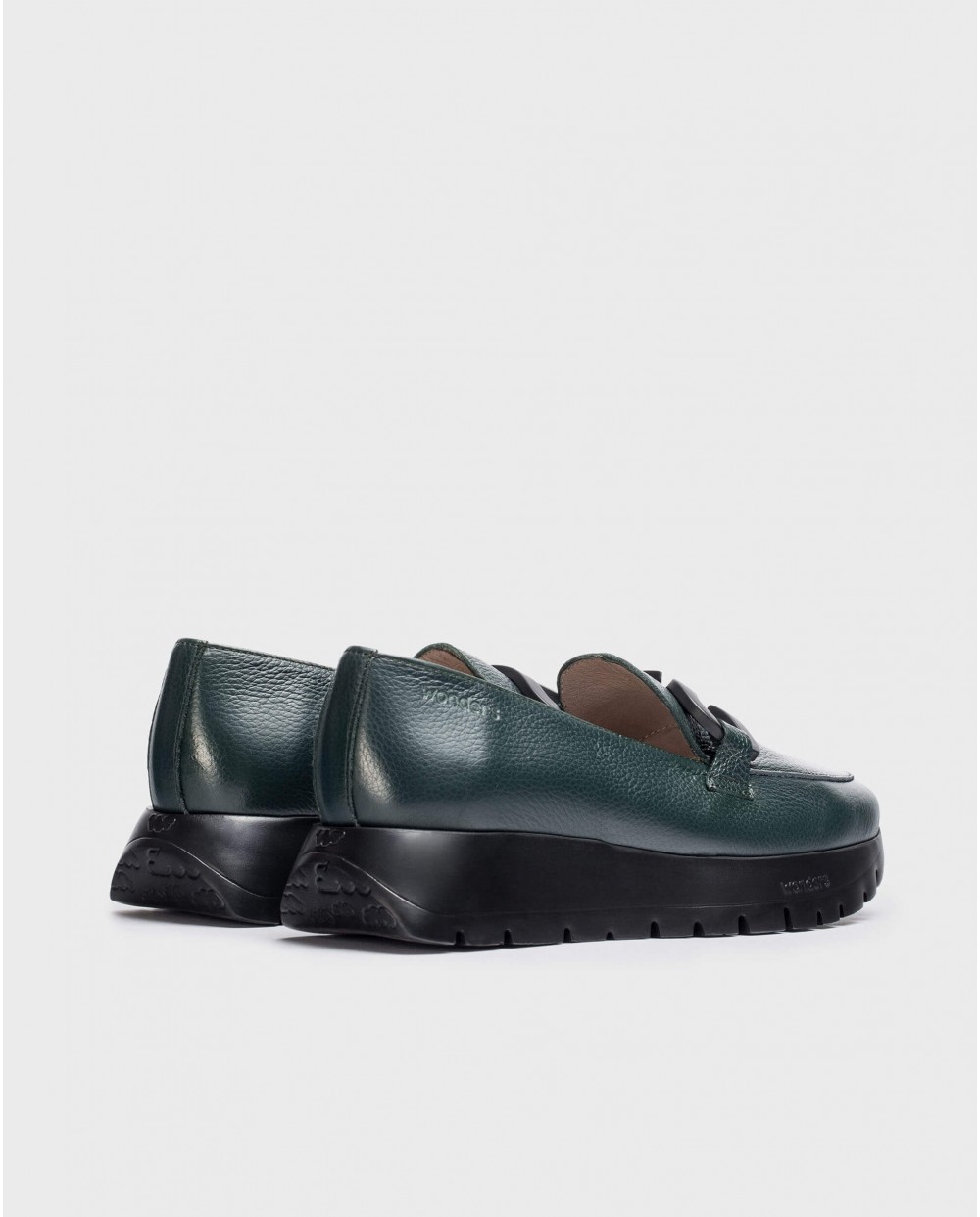 Wonders-Loafers-Green Rose loafer