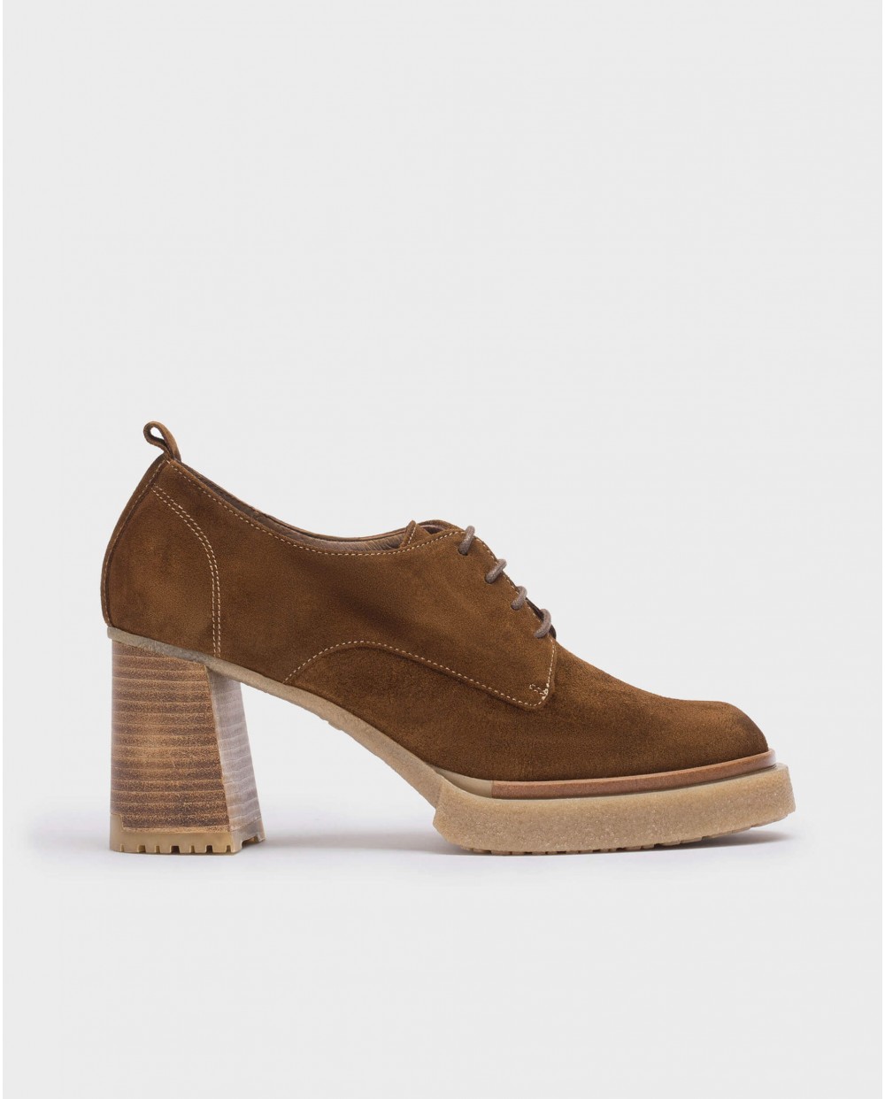 Wonders-Heels-Brown Balm Blucher