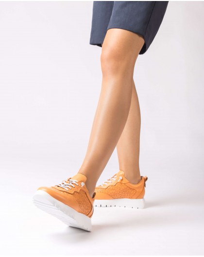 Wonders-Women shoes-Orange CAIRO sneaker