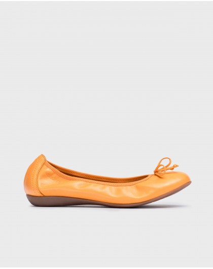 Wonders-Zapatos de mujer-Bailarina BO Naranja
