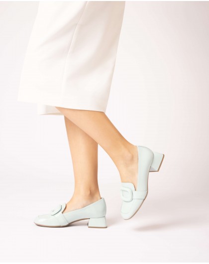 Wonders-Zapatos de mujer-Mocasín ELEIN Azul claro