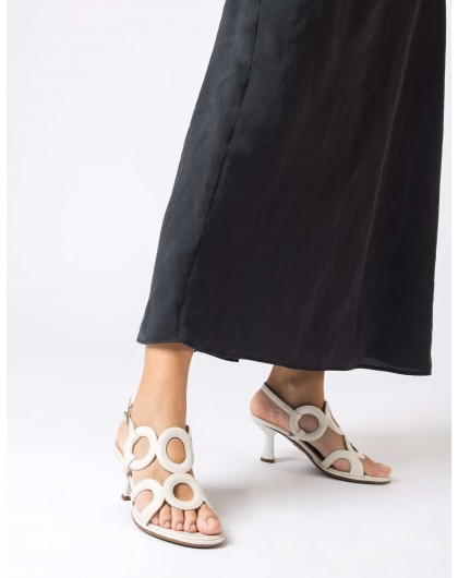 Wonders-Women shoes-White Iris heeled sandals