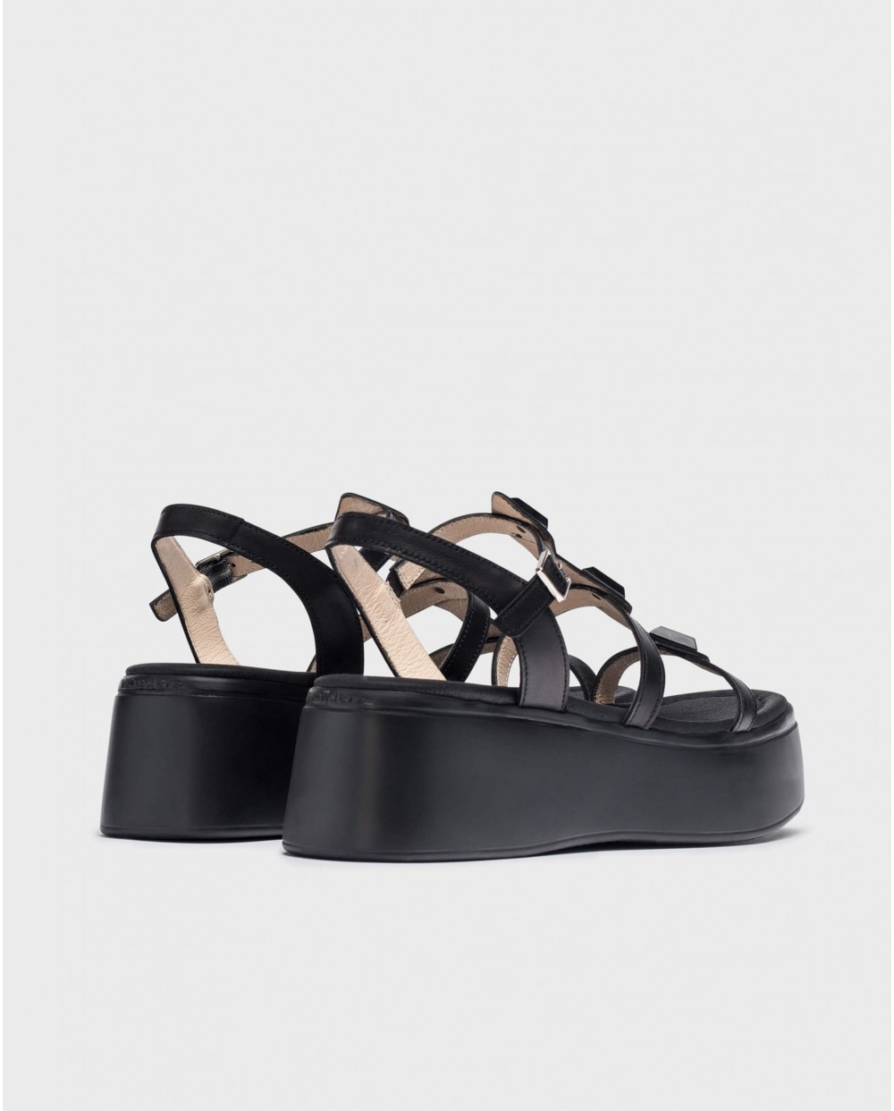 Wonders-Sandalias-Sandalias con plataforma CAROLINA Negro