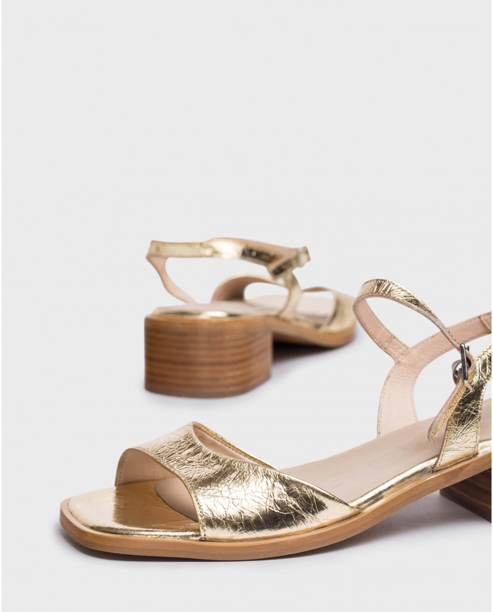 Wonders-Zapatos de mujer-Sandalias LUMINA Oro