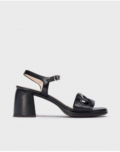 Wonders-Women shoes-Black Emilia Heeled sandals