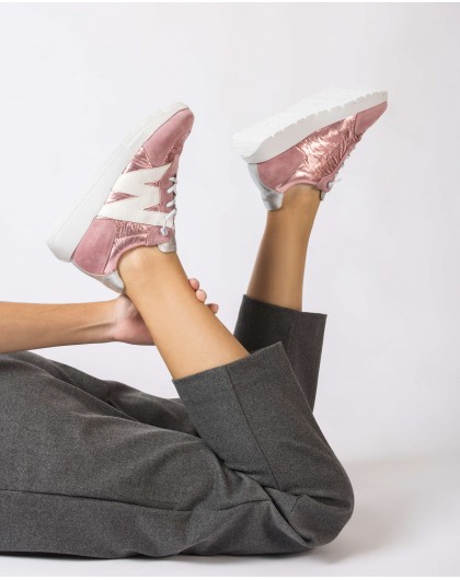 Wonders-Women shoes-Pink OSLO Sneaker