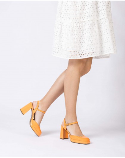 Wonders-Women shoes-Orange SELENA Platform