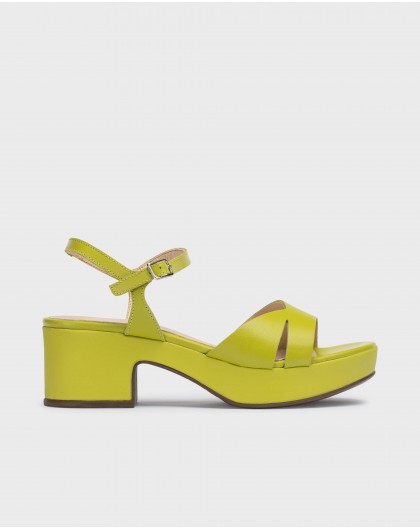 Wonders-Women shoes-Green GRIÑON Heeled sandals