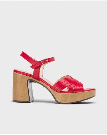 Wonders-Women shoes-Red Marisol sandals
