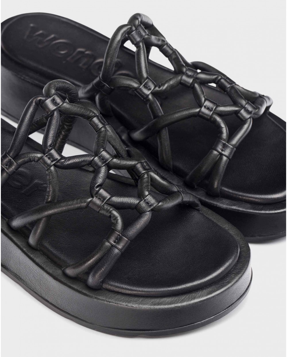 Wonders-Women shoes-Blackk ELADIA Platform sandals