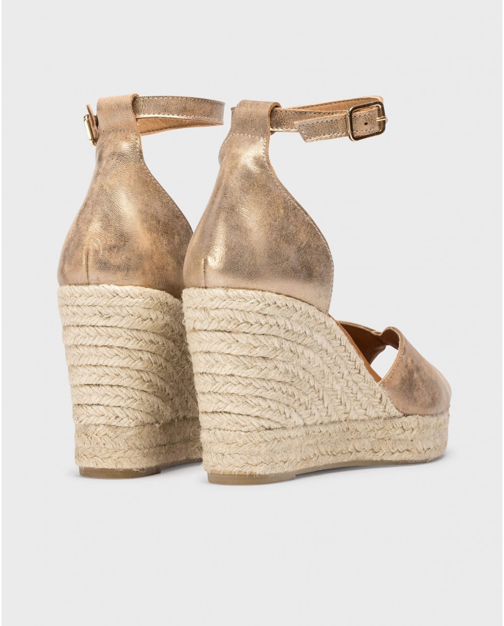 Wonders-Women shoes-Aged Gold MANLY Espadrilles