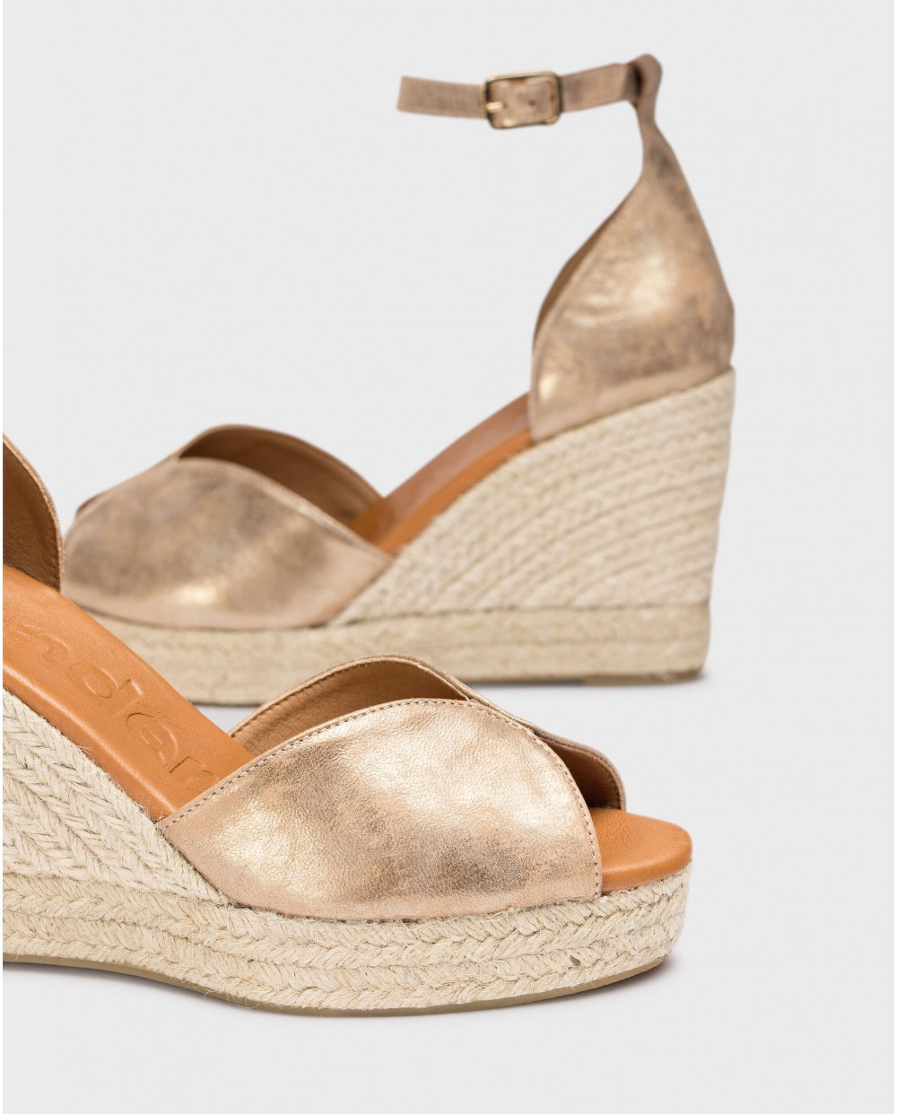 Wonders-Women shoes-Aged Gold MANLY Espadrilles