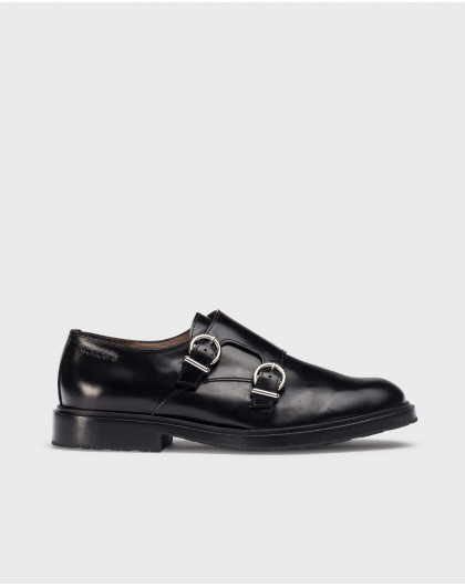 Wonders-Flat Shoes-Black ANDERSON Loafers