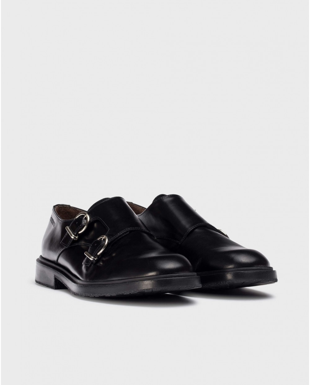 Wonders-Flat Shoes-Black ANDERSON Loafers