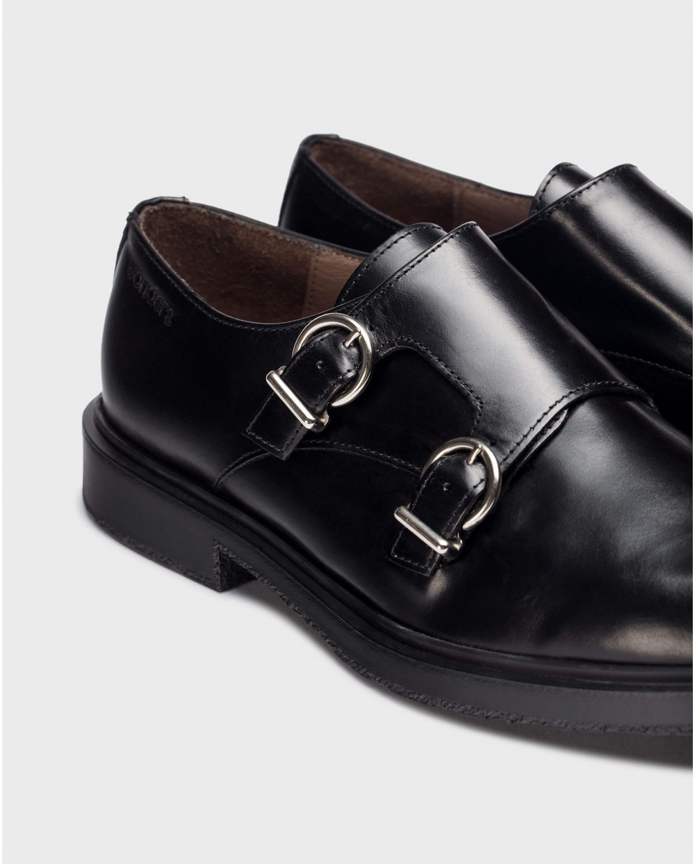 Wonders-Flat Shoes-Black ANDERSON Loafers