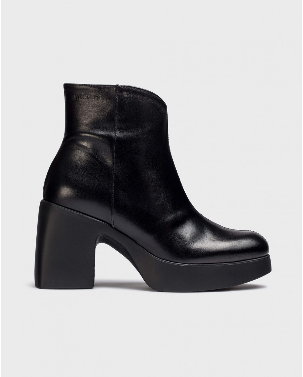 Wonders-Ankle Boots-Black PAROS ankle boot