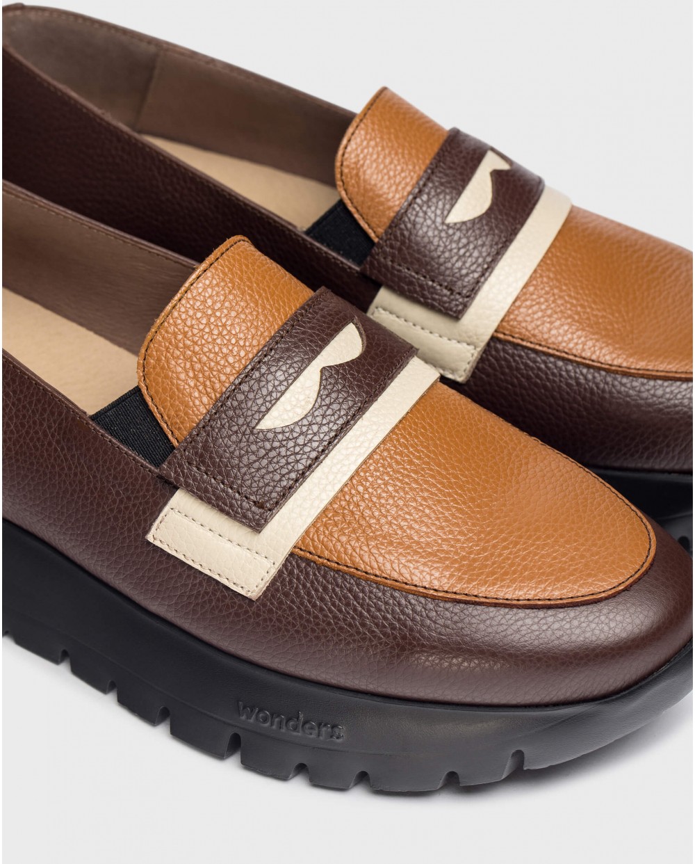 Wonders-Loafers-Brown MATERIA Loafers