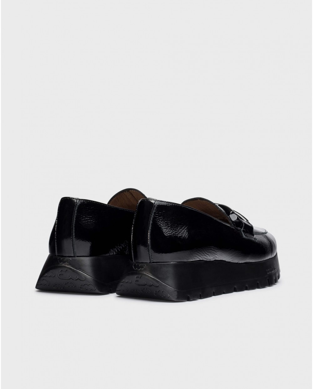 Wonders-Loafers-Black ROSE Moccasin