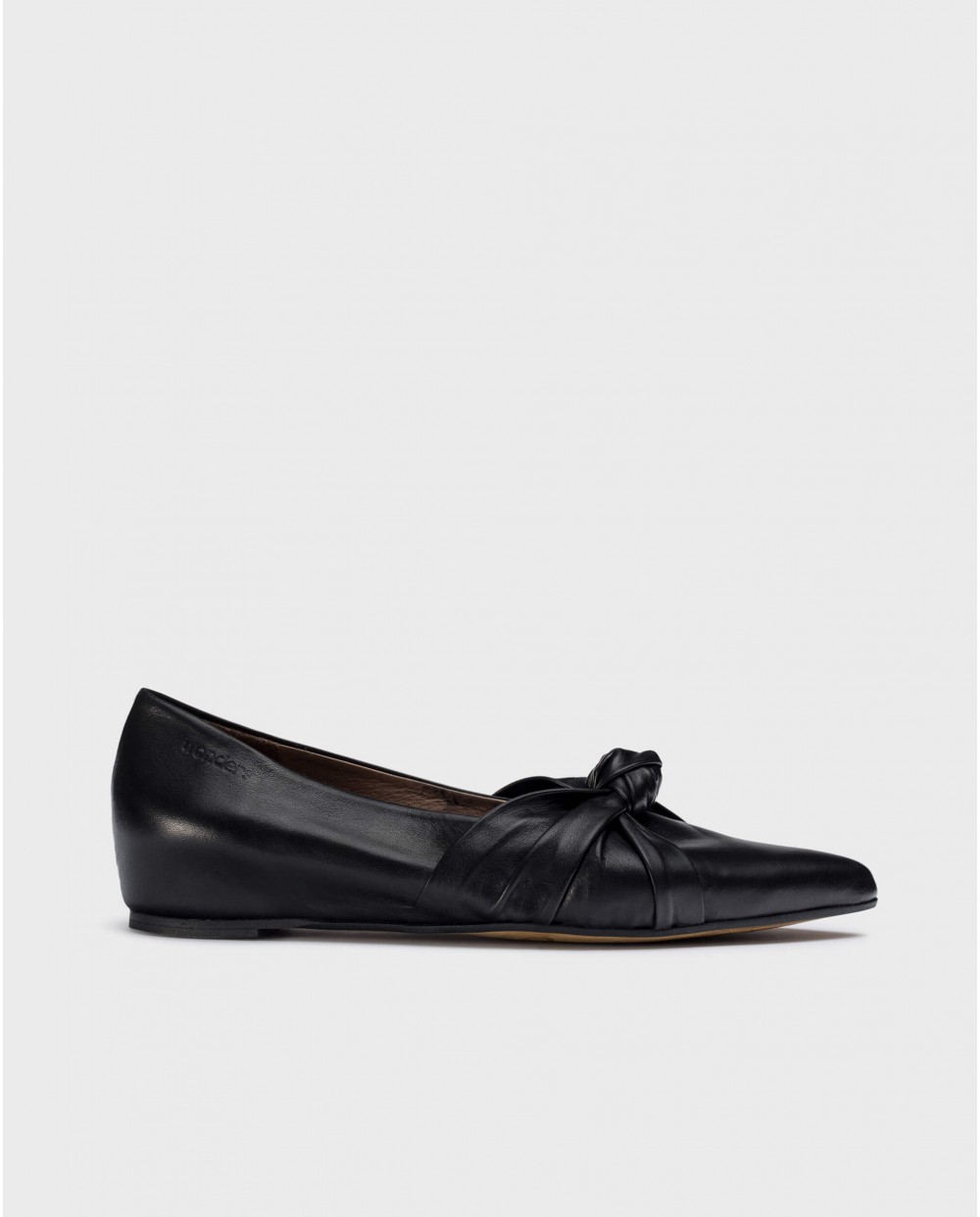 Wonders-Pre Fall 2024-Black EUGENIA ballet flat