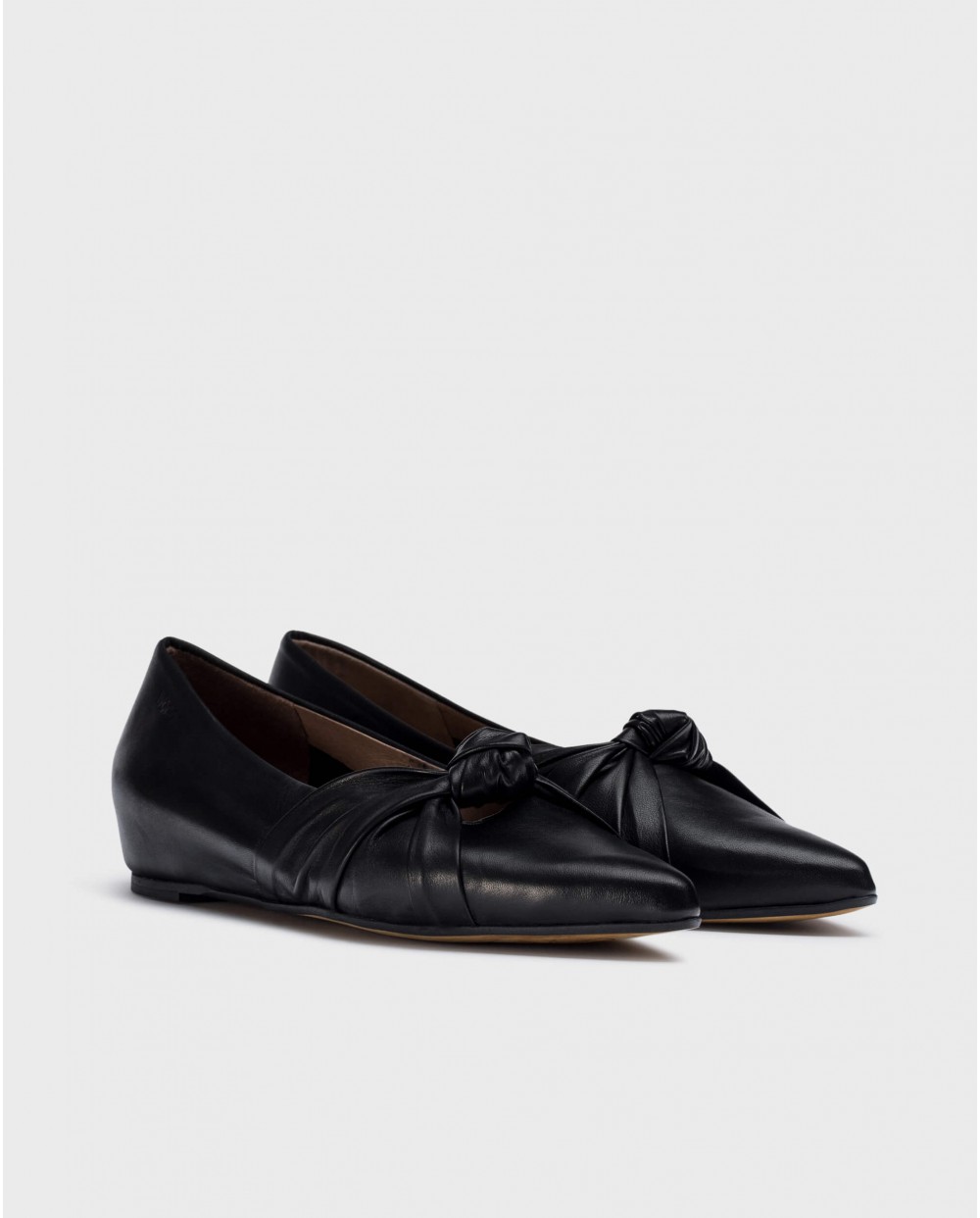 Wonders-Pre Fall 2024-Black EUGENIA ballet flat