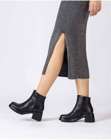 Wonders-Ankle Boots-Black RUBI ankle boot