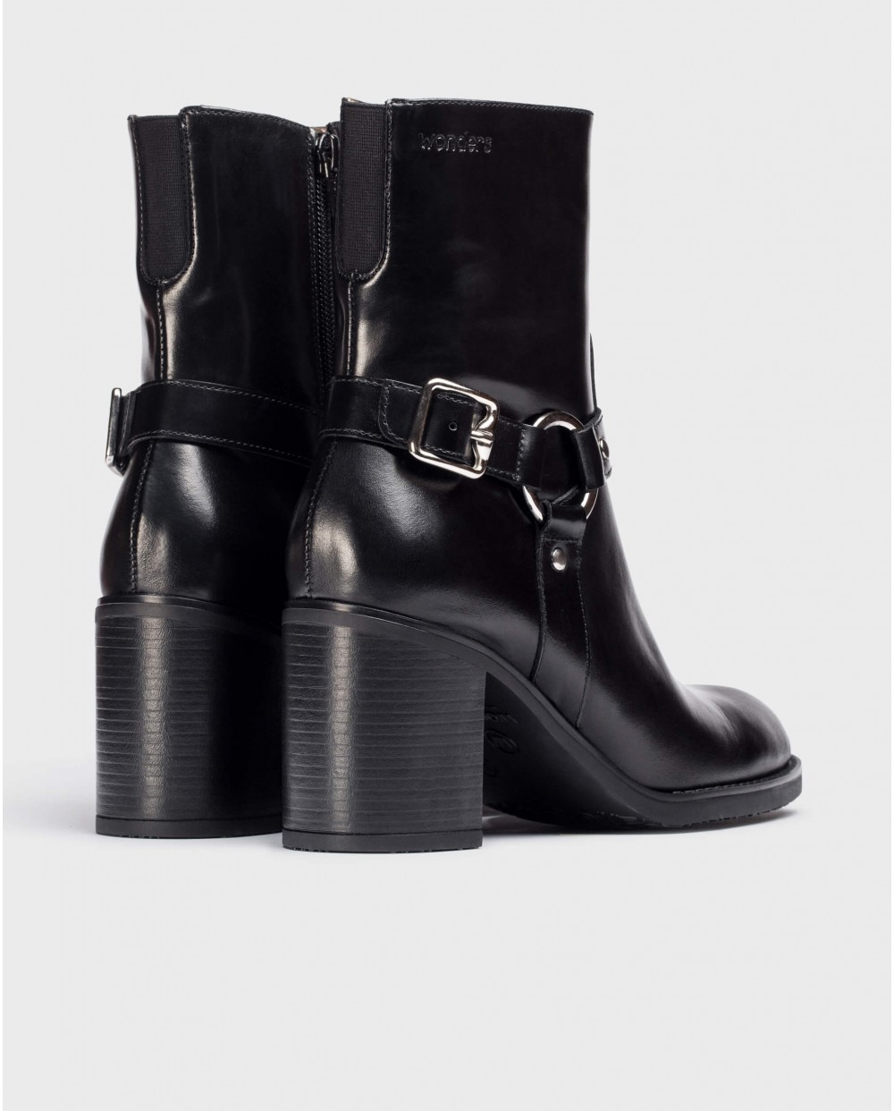 Wonders-Ankle Boots-Black STAR Ankle Boots