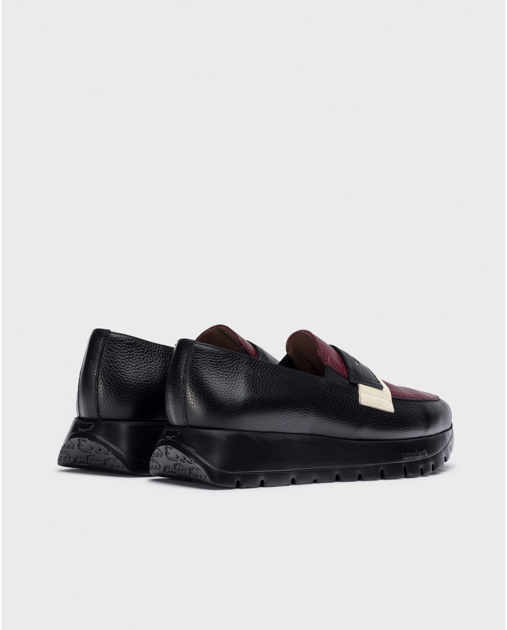 Wonders-Loafers-Burgundy MATERIA Loafers