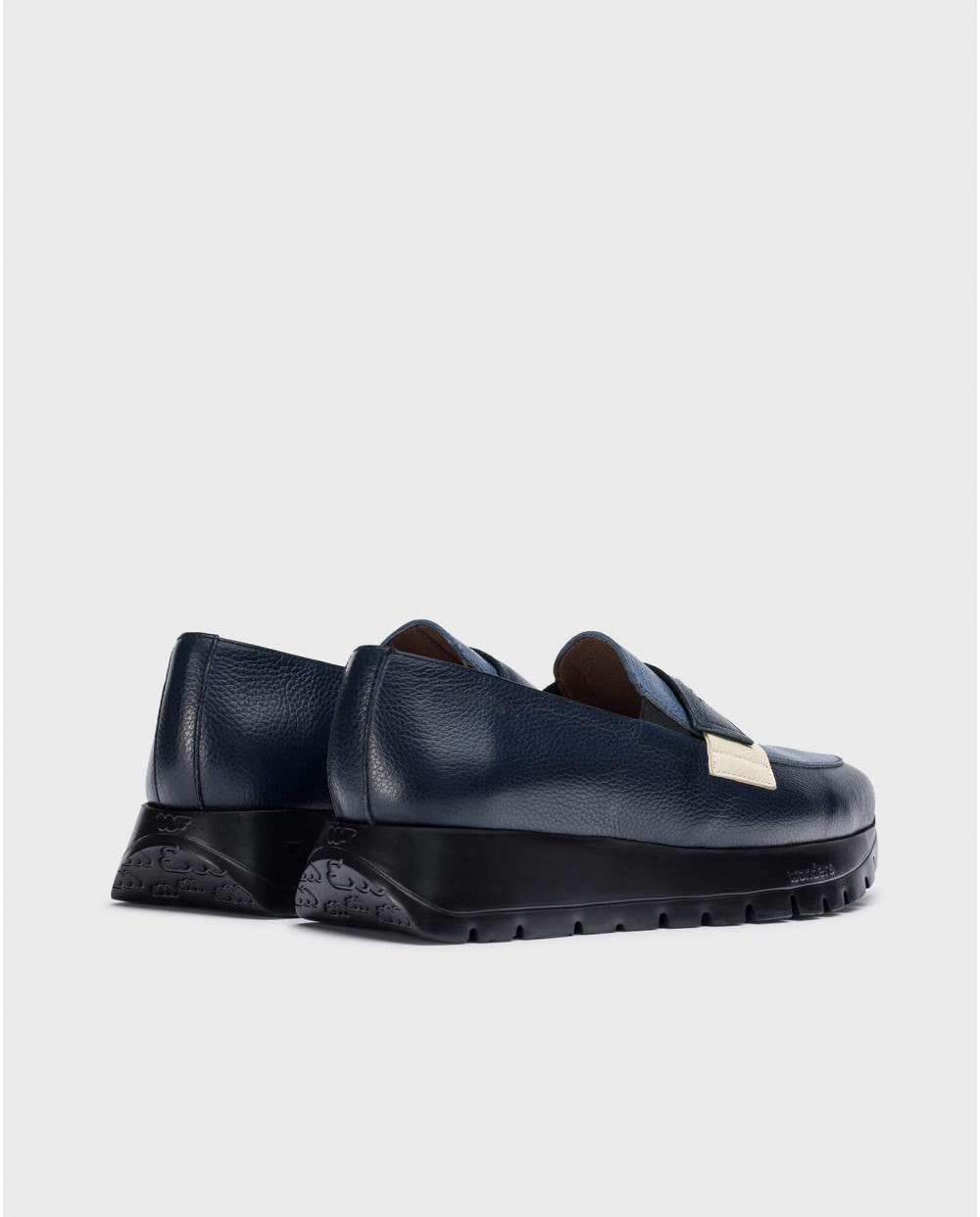 Wonders-Loafers-Blue MATERIA Moccasin